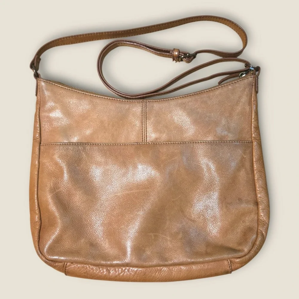 Vintage Margot New York Leather Hobo Bag 2000s 13x13